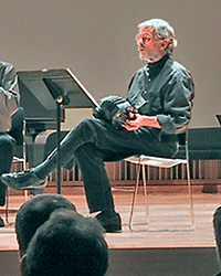 Allan Atlas performs with Victorian concertina