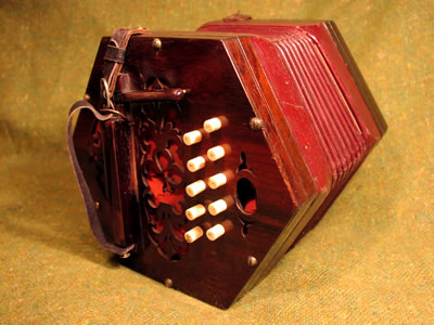 German 20-key concertina, circa 1855 by Pirner