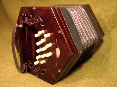 26-key Anglo-chromatic concertina by George Jones
